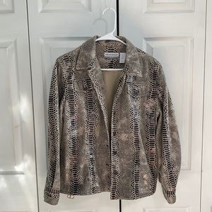 Alfred Dunner Snakeskin Jacket